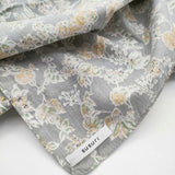 susuri 花柄 スカーフ ショール 大判 ストール グレー イエロー レディース ススリ【中古】5-1130M∞