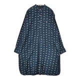 45R/45rpm ネル小紋の908オーシャンスモック（インディゴ） 定価59400円 ワンピース ネイビー レディース フォーティーファイブアールピーエム【中古】5-1120T∞