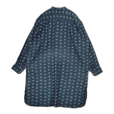 45R/45rpm ネル小紋の908オーシャンスモック（インディゴ） 定価59400円 ワンピース ネイビー レディース フォーティーファイブアールピーエム【中古】5-1120T∞