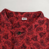 45R/45rpm ジンバネルのペイズリースタンドスモック 定価49500円 ワンピース レッド レディース フォーティーファイブアールピーエム【中古】5-1120T∞