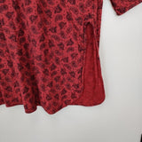 45R/45rpm ジンバネルのペイズリースタンドスモック 定価49500円 ワンピース レッド レディース フォーティーファイブアールピーエム【中古】5-1120T∞