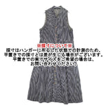 45R/45rpm 小麦デニムのベストドレス（加工） 定価66000円 ワンピース ホワイト ネイビー レディース フォーティーファイブアールピーエム【中古】6-0215M∞