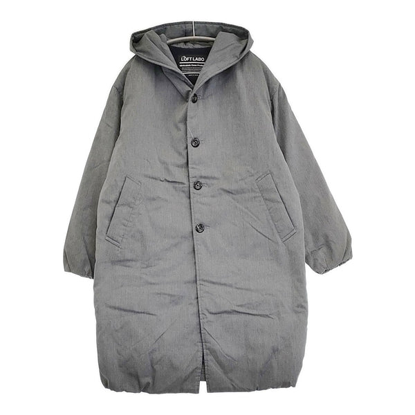 The Loft Labo WIIS フードロングダウンコート TL15FJK04 サイズ0 定価69300円 ダウンコート グレー レディース ロフトラボ【中古】5-1108A♪