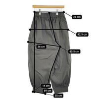 NO CONTROL AIR ヴィスコースライトポプリンアラジンパンツ 定価29150円 パンツ 25SS グレー レディース ノーコントロールエアー【中古】5-1001M♪