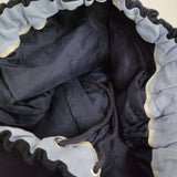 Chiclin ウール クロップドワイドパンツ サイズ1 クロップドパンツ ネイビー レディース チクリン【中古】5-1108T♪