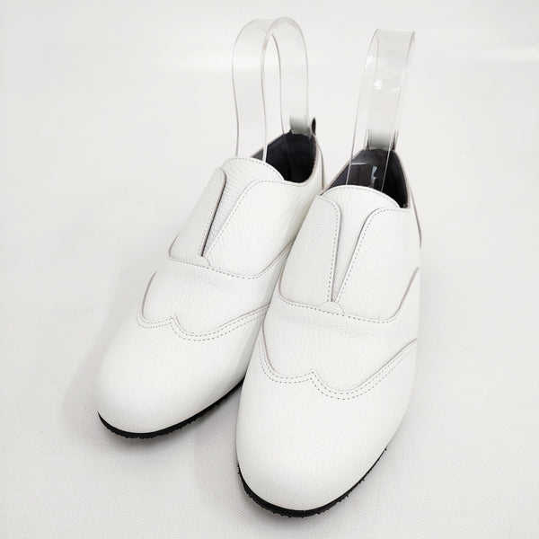 TOKIMI トキミ 新品 時見ウォーキングスリッポン 牛革 サイズ25cm スリッポン ホワイト レディース【中古】5-1021G◎