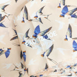 PAUL&JOE 未使用品 鳥柄 ツバメ 折りたたみ傘 UV加工 傘 ピンク レディース ポール＆ジョー【中古】6-0130G◎