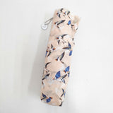 PAUL&JOE 未使用品 鳥柄 ツバメ 折りたたみ傘 UV加工 傘 ピンク レディース ポール＆ジョー【中古】6-0130G◎