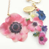 OVCE オフチェ アネモネ 花びら イヤリング ピンク マルチカラー レディース【中古】5-1130G∞