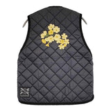 LAVENHAM 未使用品 50周年 スーベニアベスト 刺繍 フラワー 定価38000円 サイズS/36 ベスト 19AW ブラック レディース ラベンハム【中古】5-1108T♪