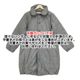 GRANDMA MAMA DAUGHTER カドマルエリロングダウンコート チェック GD2330361 サイズ1 ダウンコート ブラック レッド レディース グランマママドーター【中古】5-1007A◆