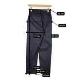 Lelill トロッターテーパードパンツ 撥水加工 耐シワ性 12411736 パンツ ネイビー レディース レリル【中古】6-0128G∞