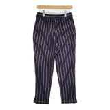 45R/45rpm ジャージフラノの桃比女スパッツ 定価31900円 パンツ 20AW ネイビー レッド レディース フォーティーファイブアールピーエム【中古】5-1108T♪