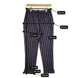 45R/45rpm ジャージフラノの桃比女スパッツ 定価31900円 パンツ 20AW ネイビー レッド レディース フォーティーファイブアールピーエム【中古】5-1108T♪