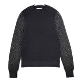 TOMORROWLAND 袖レース リブニット S カットソー ブラック レディース トゥモローランド【中古】5-1215M∞