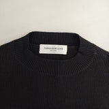 TOMORROWLAND 袖レース リブニット S カットソー ブラック レディース トゥモローランド【中古】5-1215M∞