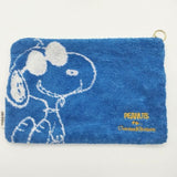 PEANUTS Cosme Kitchen JOE COOL タオルポーチ スヌーピー 小物入れ ポーチ ブルー レディース ピーナッツ【中古】5-1130G∞