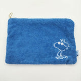 PEANUTS Cosme Kitchen JOE COOL タオルポーチ スヌーピー 小物入れ ポーチ ブルー レディース ピーナッツ【中古】5-1130G∞