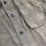 Vivienne Westwood Red Label ツイルフロッキー オーブ シャツ ジャケット ベージュ レディース ヴィヴィアンウエストウッドレッドレーベル【中古】5-1215M∞