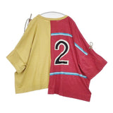 Vivienne Westwood Red Label リメイク ORB ドローストリングトップス 半袖Ｔシャツ カットソー レッド イエロー レディース ヴィヴィアンウエストウッドレッドレーベル【中古】6-0502S∞
