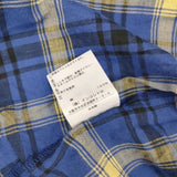 Vivienne Westwood Red Label ORB タータンチェック ブロッキング シャツ チュニック イエロー ブルー レディース ヴィヴィアンウエストウッドレッドレーベル【中古】6-0502S∞