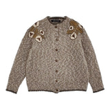 mina perhonen jardin ベビーアルパカ 定価56000円 va8115 サイズ38 カーディガン ベージュ レディース ミナペルホネン【中古】5-1108T♪