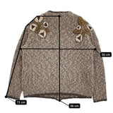 mina perhonen jardin ベビーアルパカ 定価56000円 va8115 サイズ38 カーディガン ベージュ レディース ミナペルホネン【中古】5-1108T♪