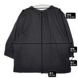 mina perhonen tarn シルク コットン ys8421 Ｔシャツ カットソー ブラック レディース ミナペルホネン【中古】6-0502S∞