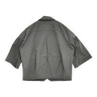 mina perhonen sarastaa ステンカラージャケット 定価71500円 サイズ36 acs2399 24SS グレー レディース ミナペルホネン【中古】5-1001M♪