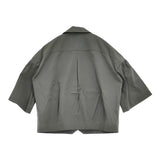 mina perhonen sarastaa ステンカラージャケット 定価71500円 サイズ36 acs2399 24SS グレー レディース ミナペルホネン【中古】5-1001M♪
