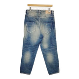 mina perhonen always テーパードデニム インディゴ染め 38 定価39600円 dn4363A デニムパンツ ブルー レディース ミナペルホネン【中古】6-0107G∞