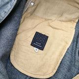 mina perhonen always テーパードデニム インディゴ染め 38 定価39600円 dn4363A デニムパンツ ブルー レディース ミナペルホネン【中古】6-0107G∞