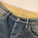 mina perhonen always テーパードデニム インディゴ染め 38 定価39600円 dn4363A デニムパンツ ブルー レディース ミナペルホネン【中古】6-0107G∞