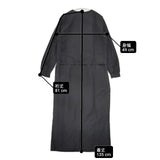 humoresque drape one piece コットンリネンドレス FS2103 ワンピース ブラック レディース ユーモレスク【中古】6-0408M∞
