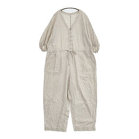 nest Robe 【UpcycleLino】バルーンスリーブサロペット 01242-1529 オールインワン 24SS ベージュ レディース ネストローブ【中古】5-1001M♪