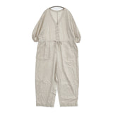 nest Robe 【UpcycleLino】バルーンスリーブサロペット 01242-1529 オールインワン 24SS ベージュ レディース ネストローブ【中古】5-1001M♪