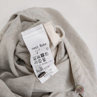 nest Robe 【UpcycleLino】バルーンスリーブサロペット 01242-1529 オールインワン 24SS ベージュ レディース ネストローブ【中古】5-1001M♪