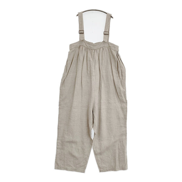 nest Robe ブラックリネンコクーンサロペット 01234-1435 定価31900円 サロペット 23AW ベージュ レディース ネストローブ【中古】5-1001M♪