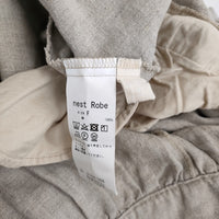 nest Robe ブラックリネンコクーンサロペット 01234-1435 定価31900円 サロペット 23AW ベージュ レディース ネストローブ【中古】5-1001M♪