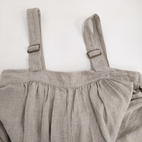 nest Robe ブラックリネンコクーンサロペット 01234-1435 定価31900円 サロペット 23AW ベージュ レディース ネストローブ【中古】5-1001M♪