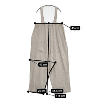 nest Robe ブラックリネンコクーンサロペット 01234-1435 定価31900円 サロペット 23AW ベージュ レディース ネストローブ【中古】5-1001M♪