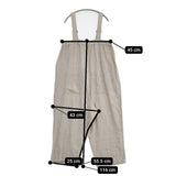 nest Robe ブラックリネンコクーンサロペット 01234-1435 定価31900円 サロペット 23AW ベージュ レディース ネストローブ【中古】5-1001M♪