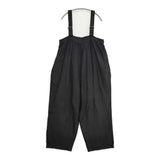 nest Robe ブラックリネンコクーンサロペット 01234-1435 定価31900円 サロペット 23AW ブラック レディース ネストローブ【中古】5-1001M♪