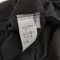 nest Robe ブラックリネンコクーンサロペット 01234-1435 定価31900円 サロペット 23AW ブラック レディース ネストローブ【中古】5-1001M♪