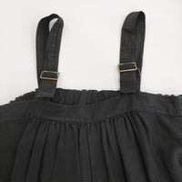 nest Robe ブラックリネンコクーンサロペット 01234-1435 定価31900円 サロペット 23AW ブラック レディース ネストローブ【中古】5-1001M♪
