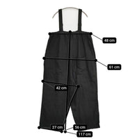 nest Robe ブラックリネンコクーンサロペット 01234-1435 定価31900円 サロペット 23AW ブラック レディース ネストローブ【中古】5-1001M♪
