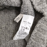nest Robe ウールツイードニットカーディガン 定価28600円 01233-1037 クルーネックカーディガン 23AW グレー レディース ネストローブ【中古】5-1108T♪