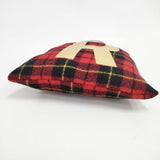 R&D.M.Co- ウールタータンチェック トートバッグ レッド ブラック ゴールド レディース オールドマンズテーラー【中古】6-0202T∞