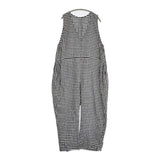 nest Robe 【UpcycleLino】ギンガムチェックサロペット 01243-1089 サロペット 24SS ブラック ホワイト レディース ネストローブ【中古】5-1001M♪