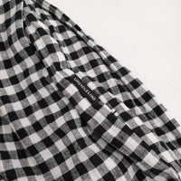 nest Robe 【UpcycleLino】ギンガムチェックサロペット 01243-1089 サロペット 24SS ブラック ホワイト レディース ネストローブ【中古】5-1001M♪